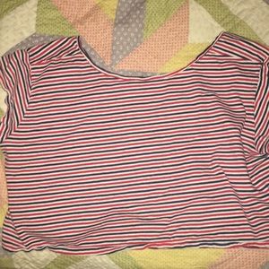 Striped crop top